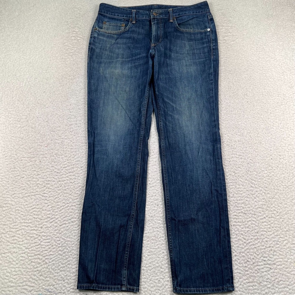 Bonobos The‎ Blue Jean Men's 33x32 Faded Whiskered Stretch Indigo Dyed Denim